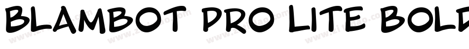 Blambot Pro Lite Bold字体转换